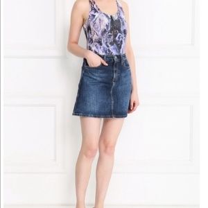 Adriano Goldschmied The Ali A-Line Denim Skirt